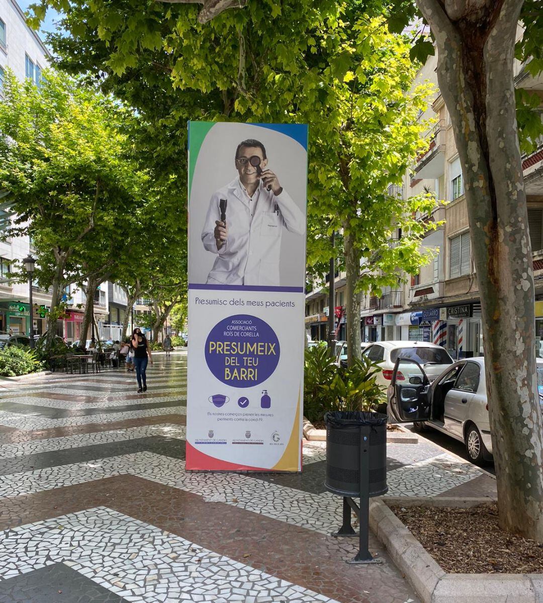 Campaña comercial en el barrio Roís de Corella de Gandia