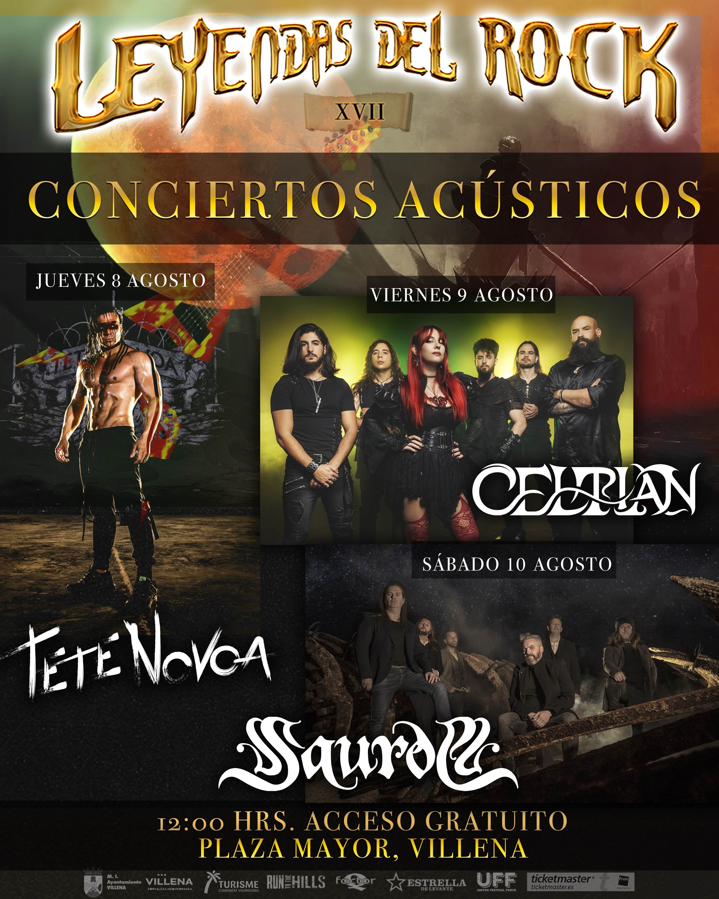 Cartel de los conciertos