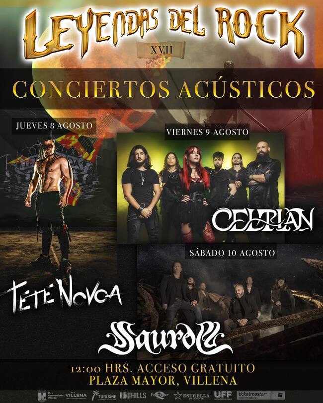 Cartel de los conciertos