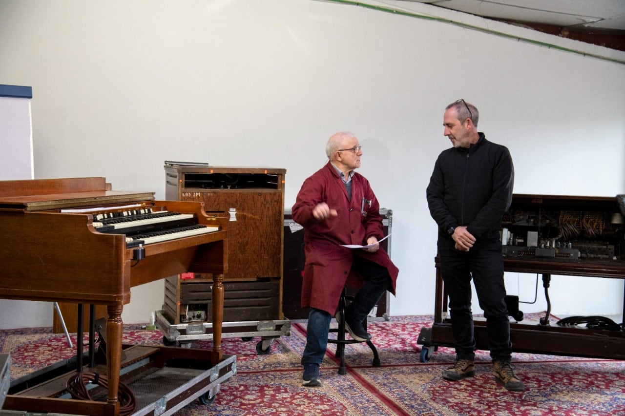 Jesús Mari Agirre y Aitor Alberdi durante la master class