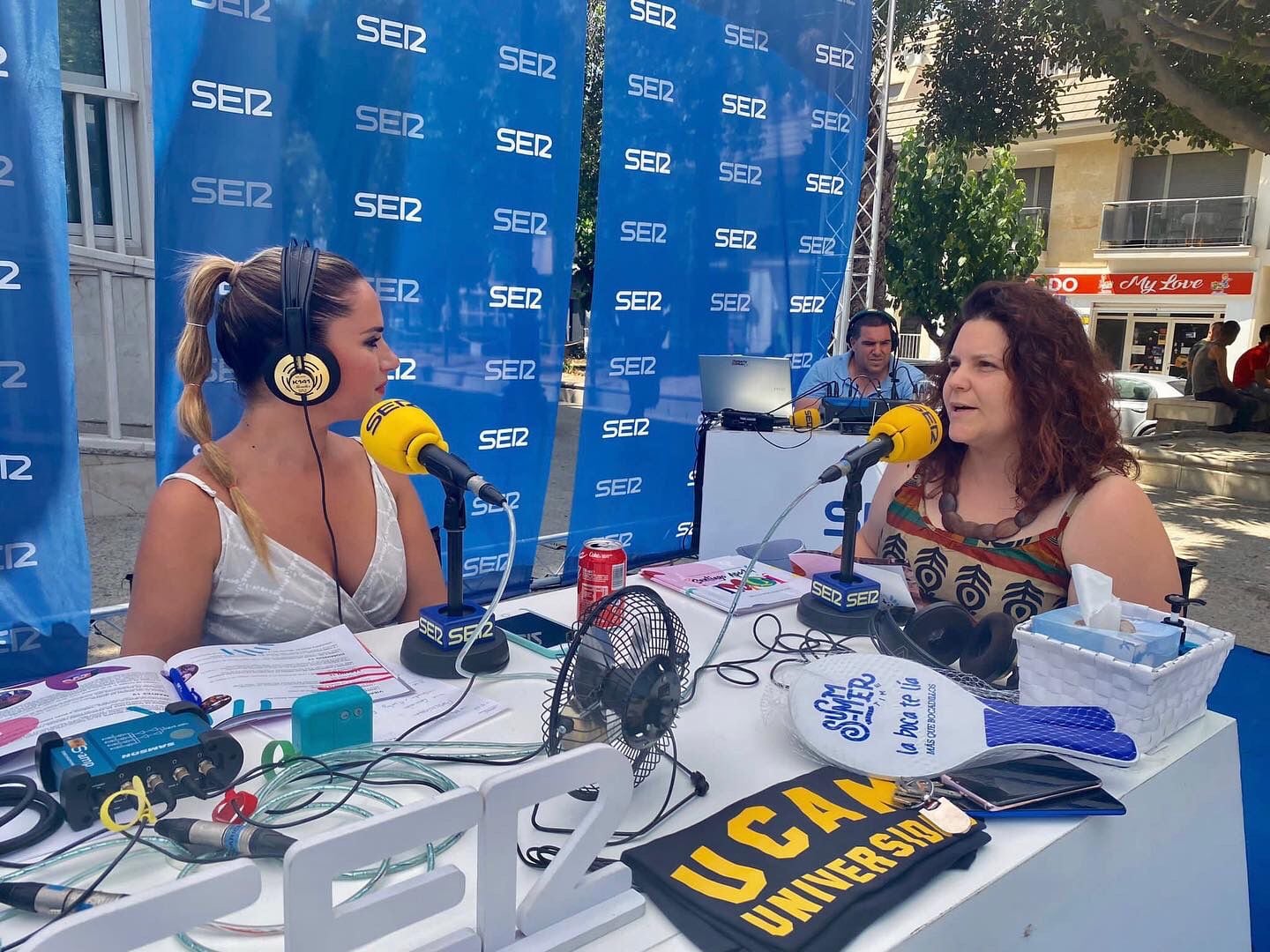 María Dolores García, concejal de Fiestas de Lorquí, durante su entrevista