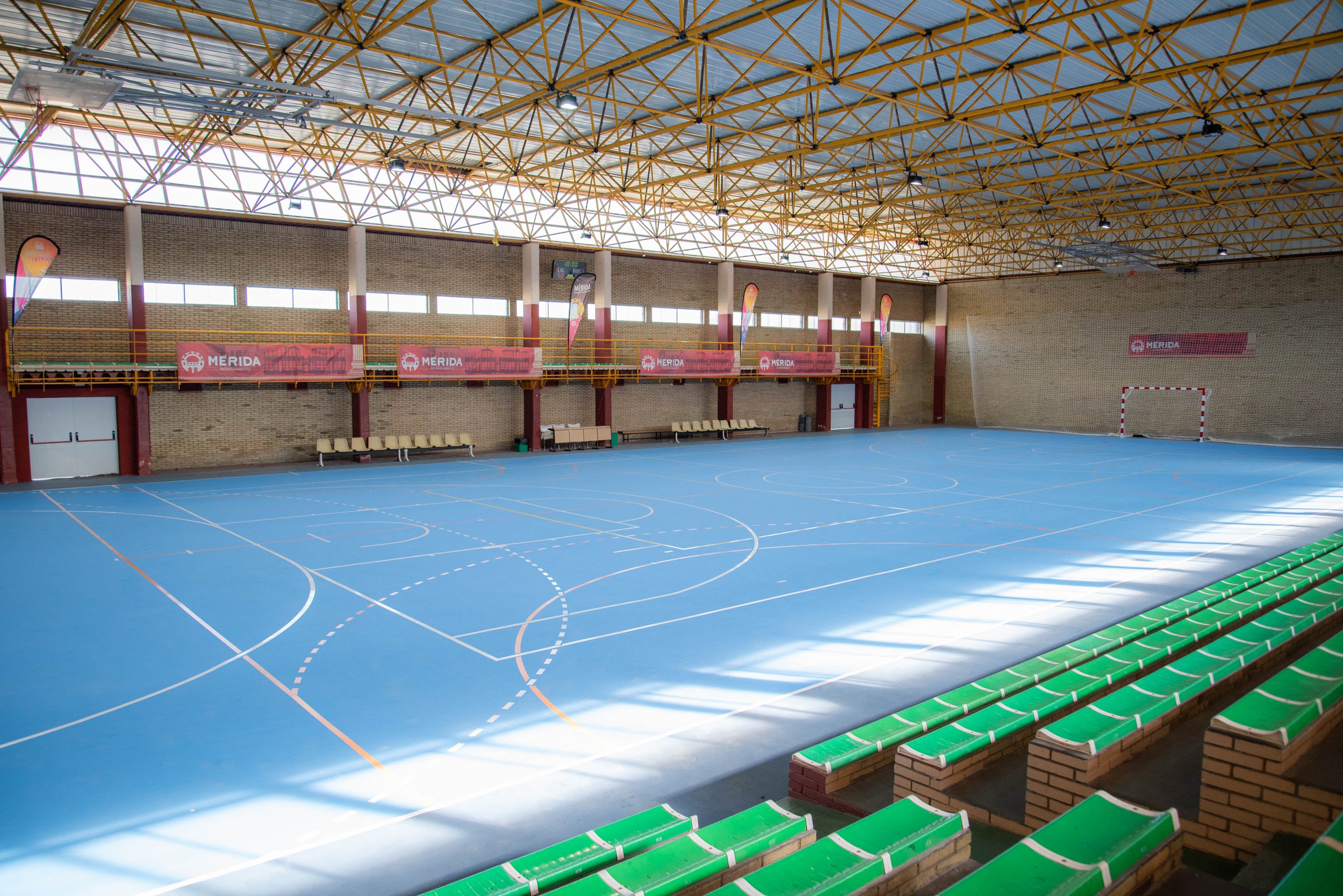 Obras remodelación Polideportivo La Paz