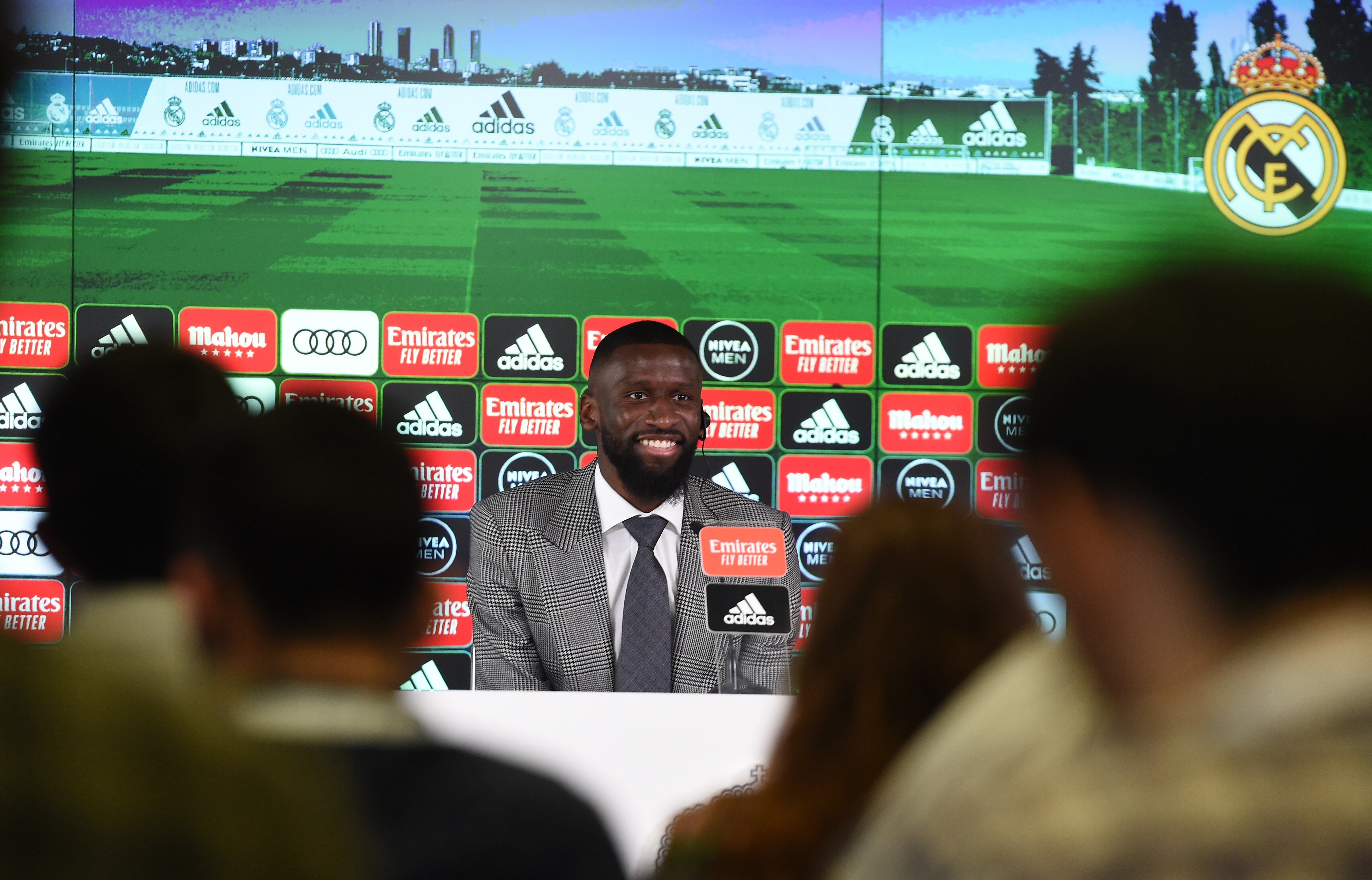 Antonio Rüdiger, durante la rueda de prensa de su presentación con el Real Madrid