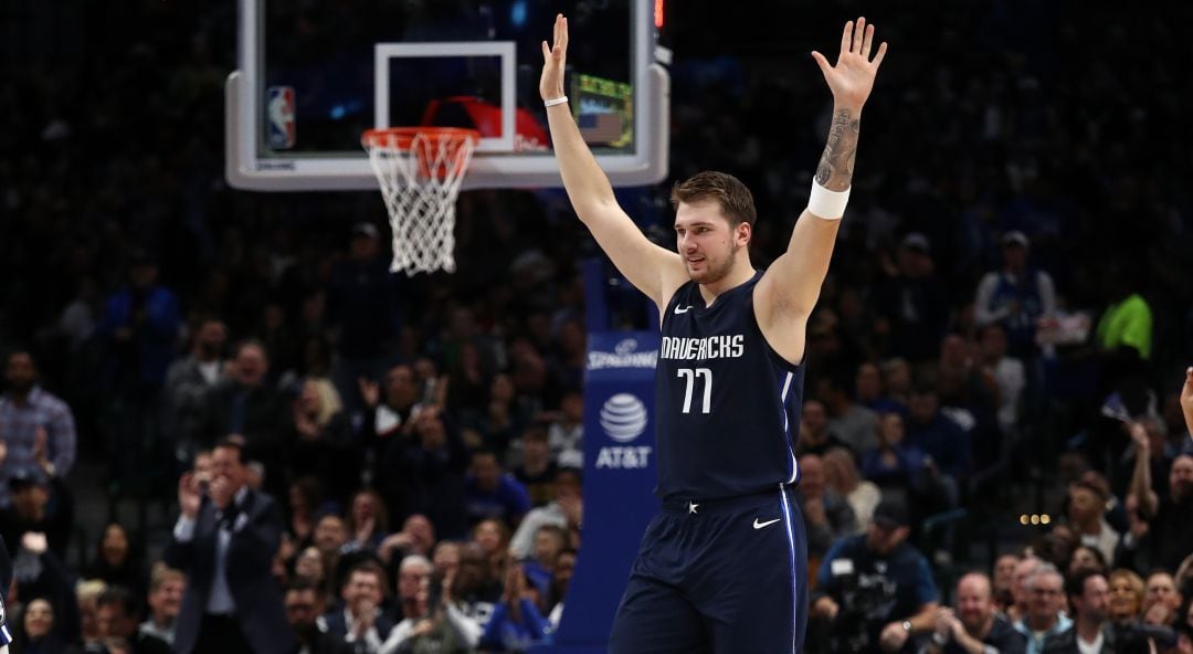 Luka Doncic, en un partido de los Mavericks.