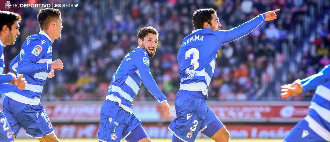 Somma señaló al banquillo en la celebración de su gol