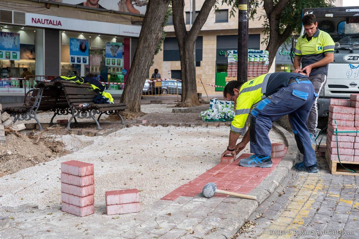 Obras municipales en Cartagena
