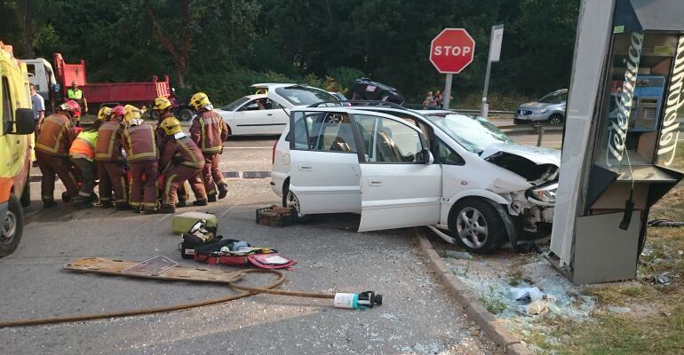 Imatge d'arxiu d'un accident de trànsit a Vidreres