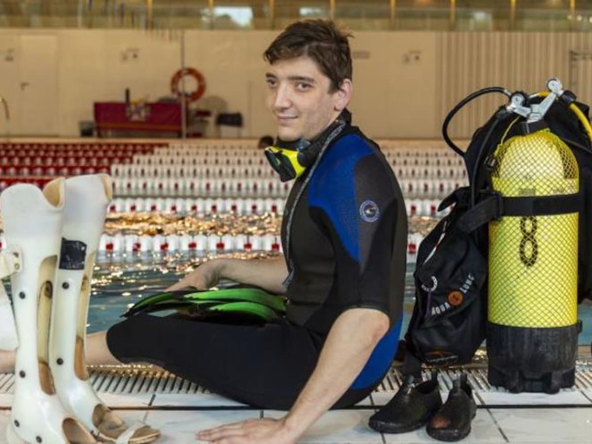 “Bajo el agua las barreras desaparecen”, buceo inclusivo en Los Alcázares