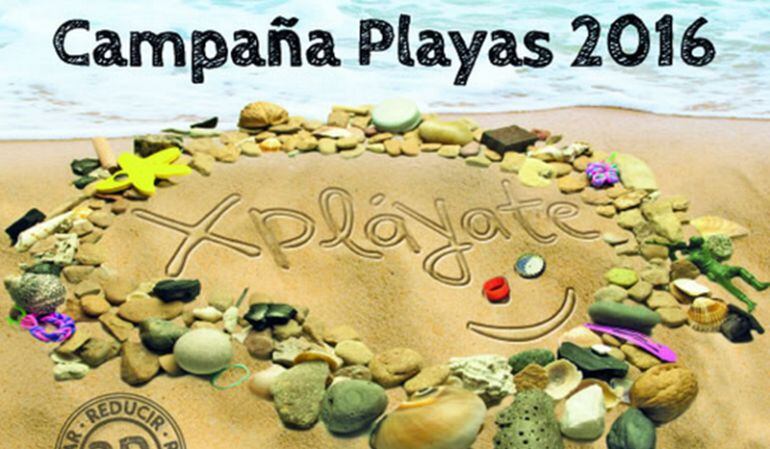 Cartel de la campaña de limpieza de playas