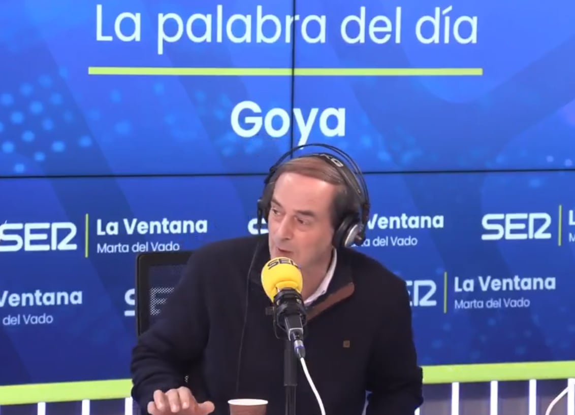 Isaías Lafuente durante el programa del pasado lunes en el que analizó la palabra &#039;Goya&#039;