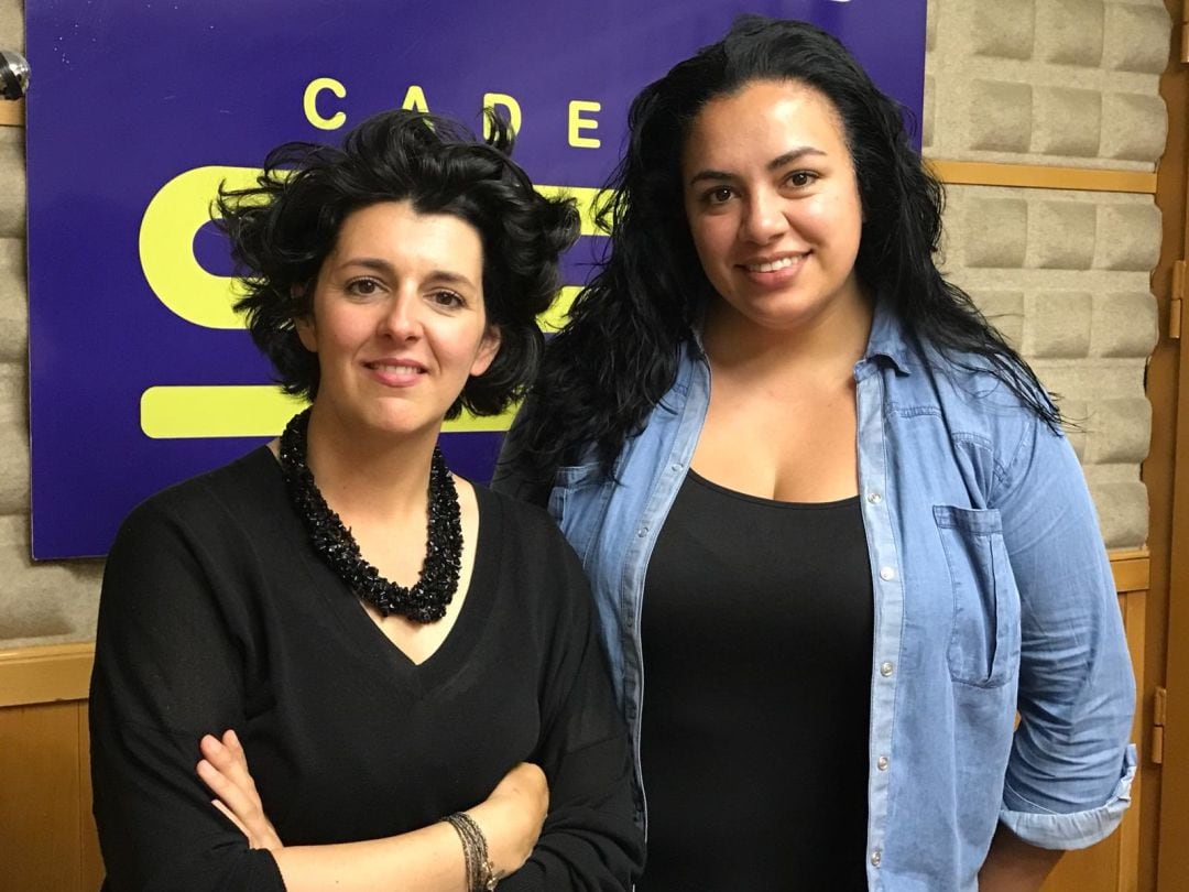 Baatriz Balbona y Tamara Fernández en los estudios de Radio Asturias - SER