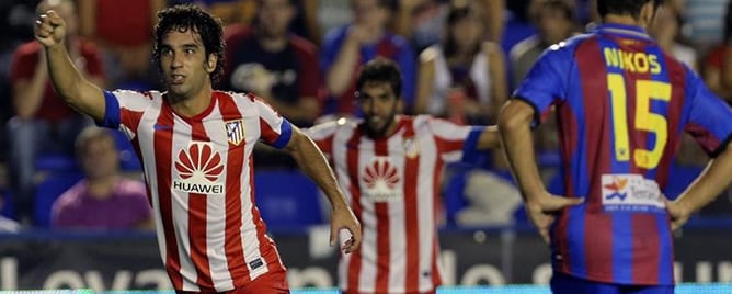 El turco ha marcado el tanto del empate para el Atlético en el Ciutat de Valencia