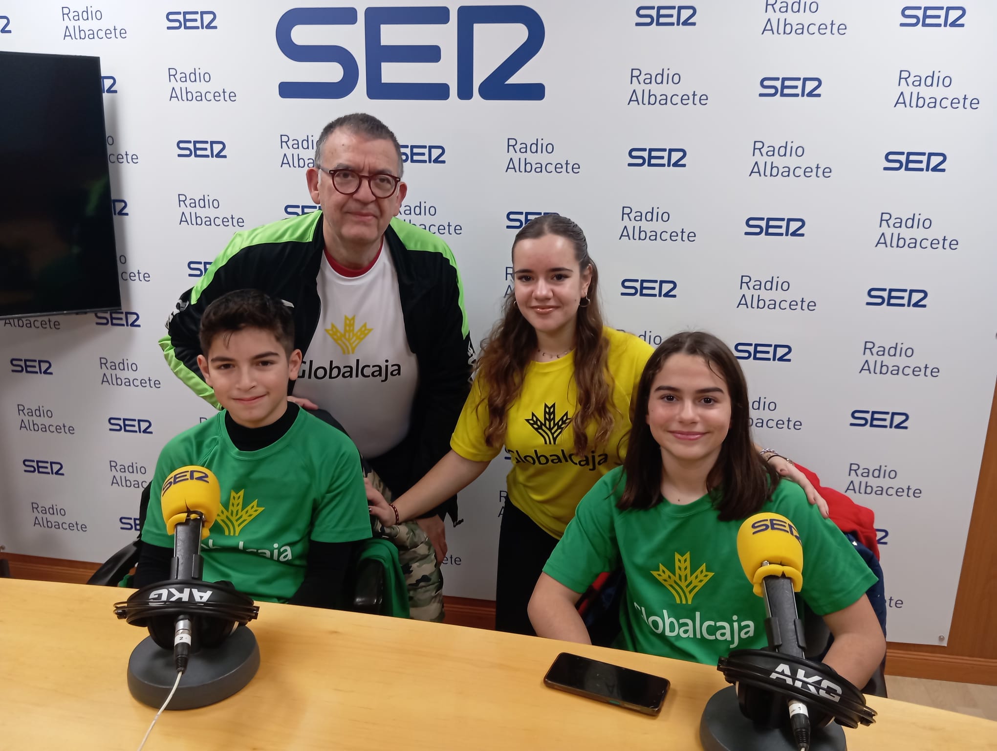 Integrantes de la escuela deportiva del Club Balonmano Albacete