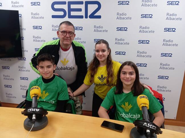 Integrantes de la escuela deportiva del Club Balonmano Albacete