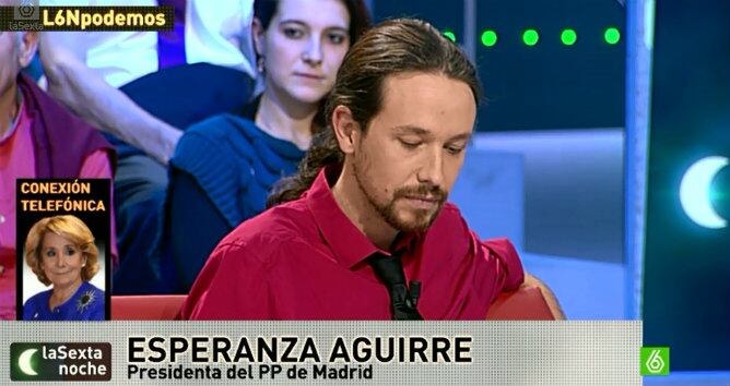 Pablo Iglesias y Esperanza Aguirre en &#039;laSexta noche&#039;