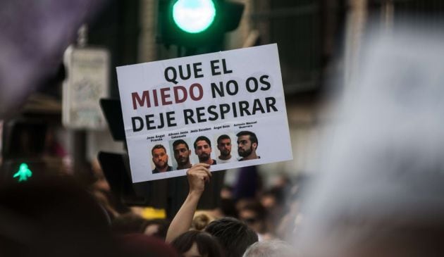 Manifestación contra La Manada en Madrid