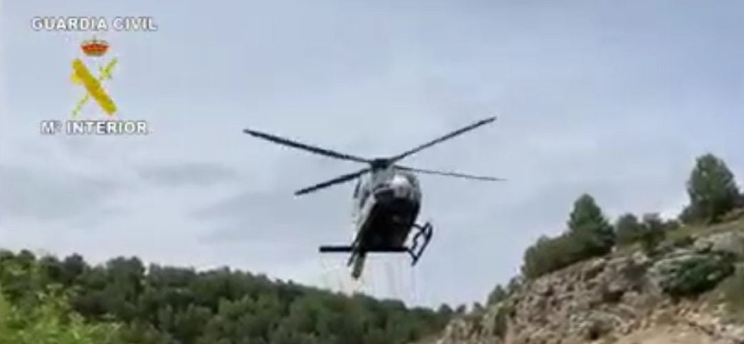 Helicóptero de rescate de la Guardia Civil.