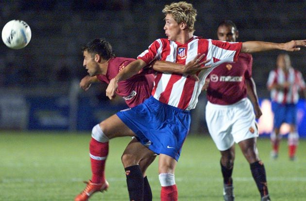 Fernando Torres durante su primera etapa en el Atlético.