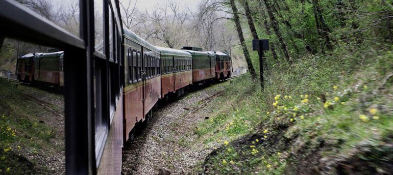 Tren turístico de La Robla, en León.