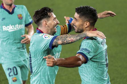 Messi y Suárez en su época conjunta en el Barça.