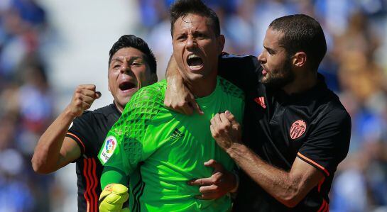 Diego Alves, eufórico tras para un penalti