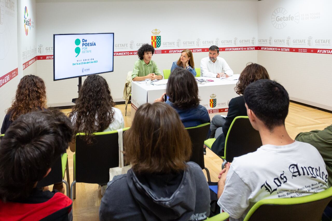 Acto de presentación del festival &#039;De poesía por Getafe&#039;