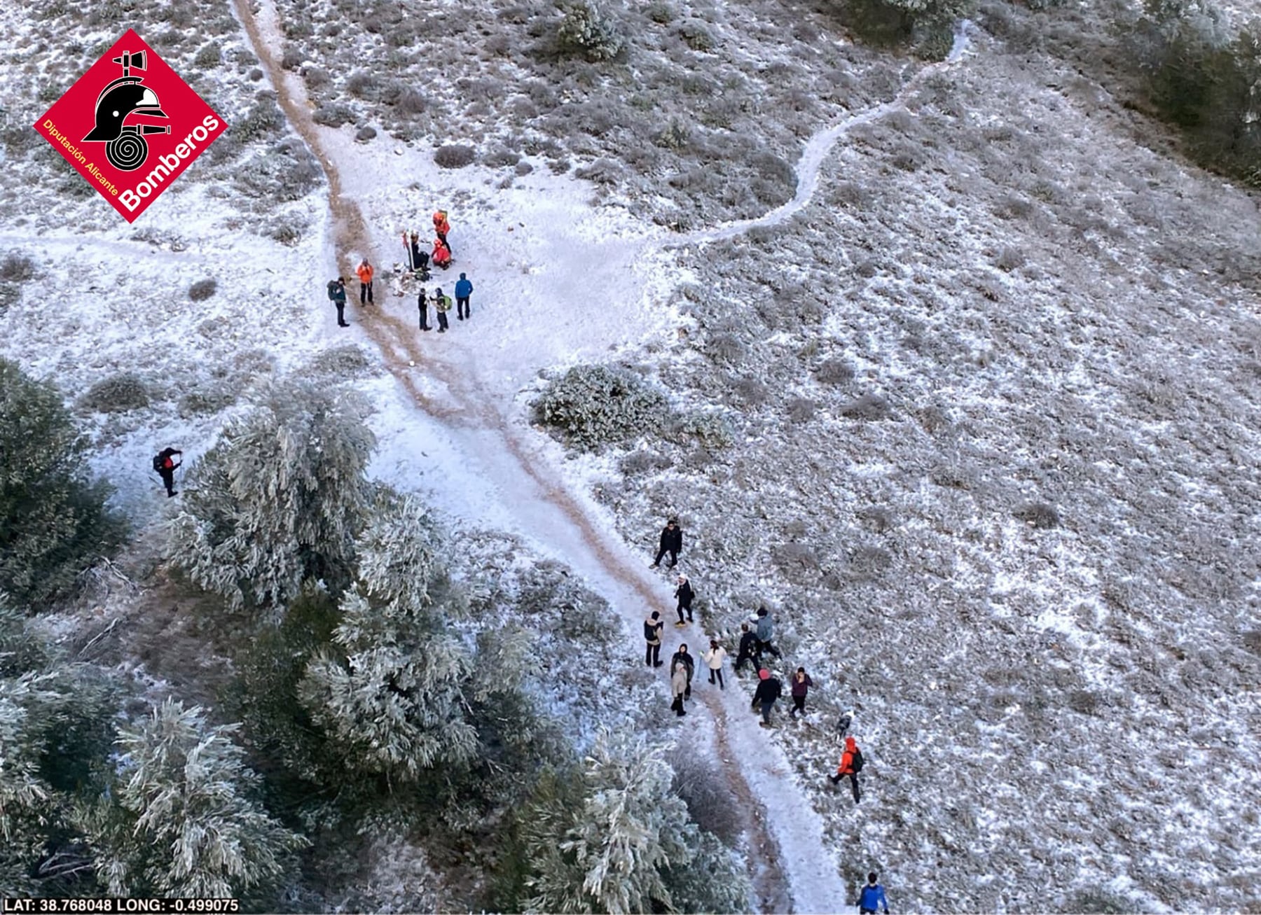 Imágenes del rescate a cargo de los bomberos