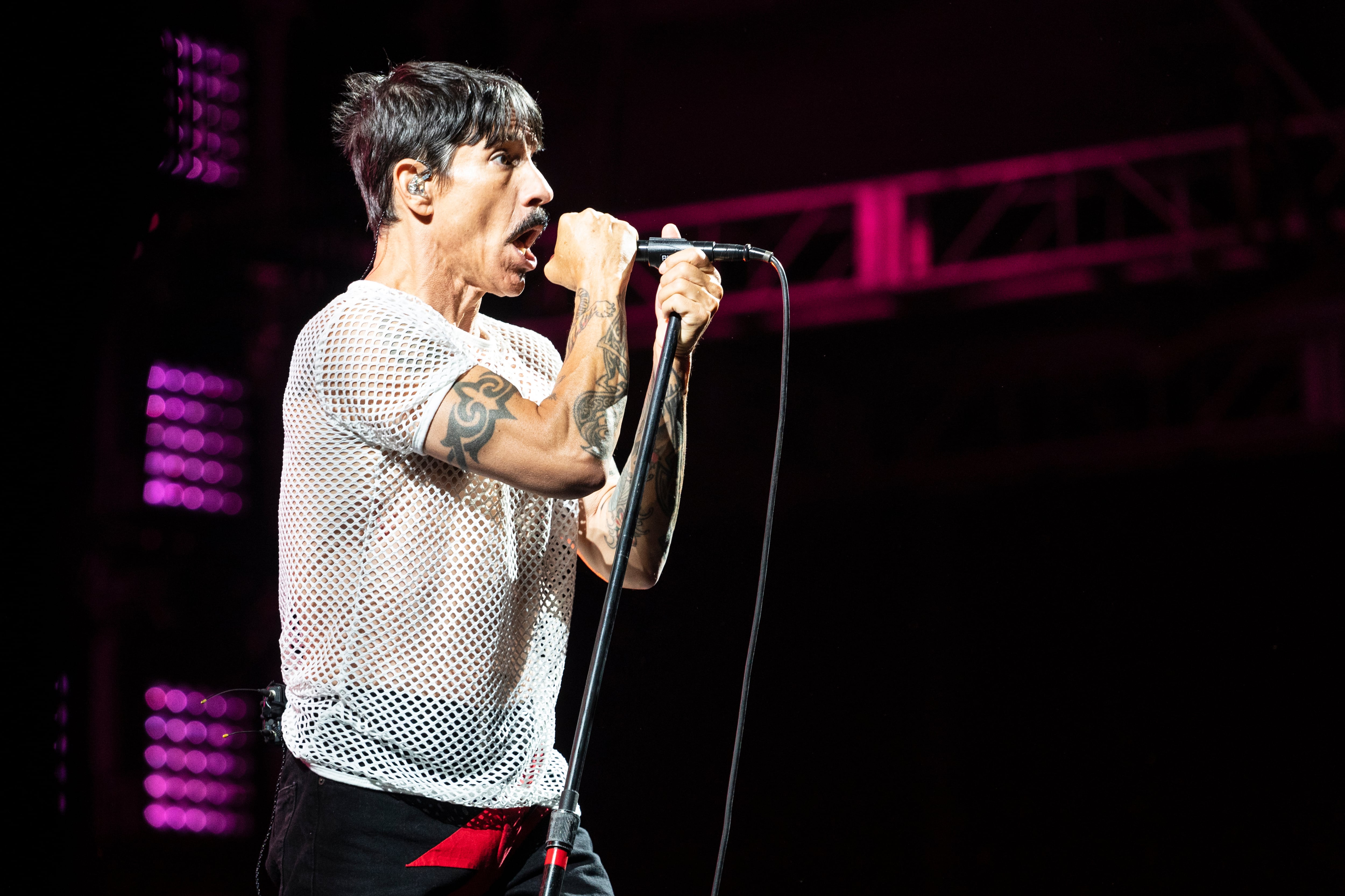 Anthony Kiedis de the Red Hot Chili Peppers en un concierto en Austin (EEUU) en el mes de octubre de 2022