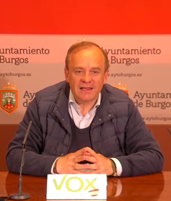 El concejal de Vox y candidato a la alcaldía de Burgos, Fernando Martínez-Acitores