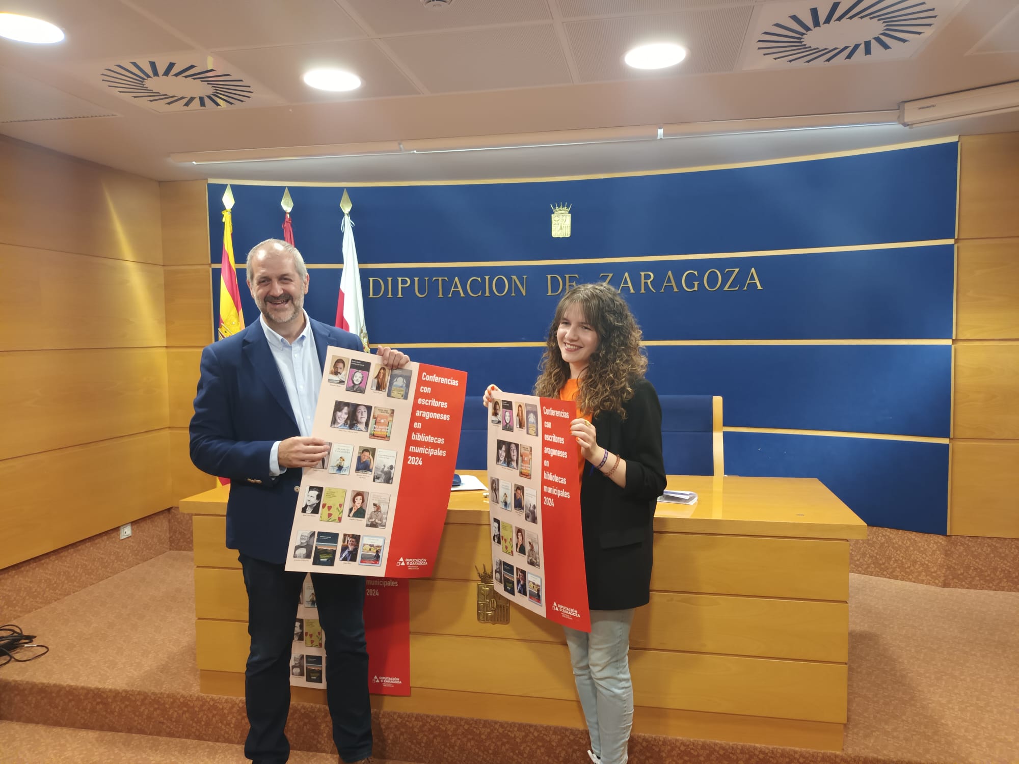 Jose Ángel Latorre y Laura Latorre en la presentación del programa de la DPZ