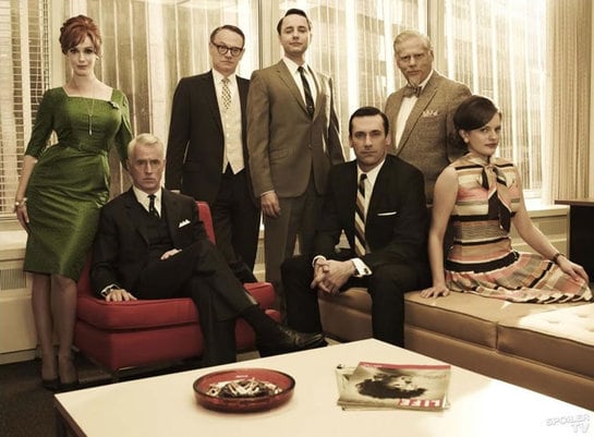 El equipo al completo de los trabajadores más destacados de la empresa de publicidad Sterling Cooper Draper Pryce.