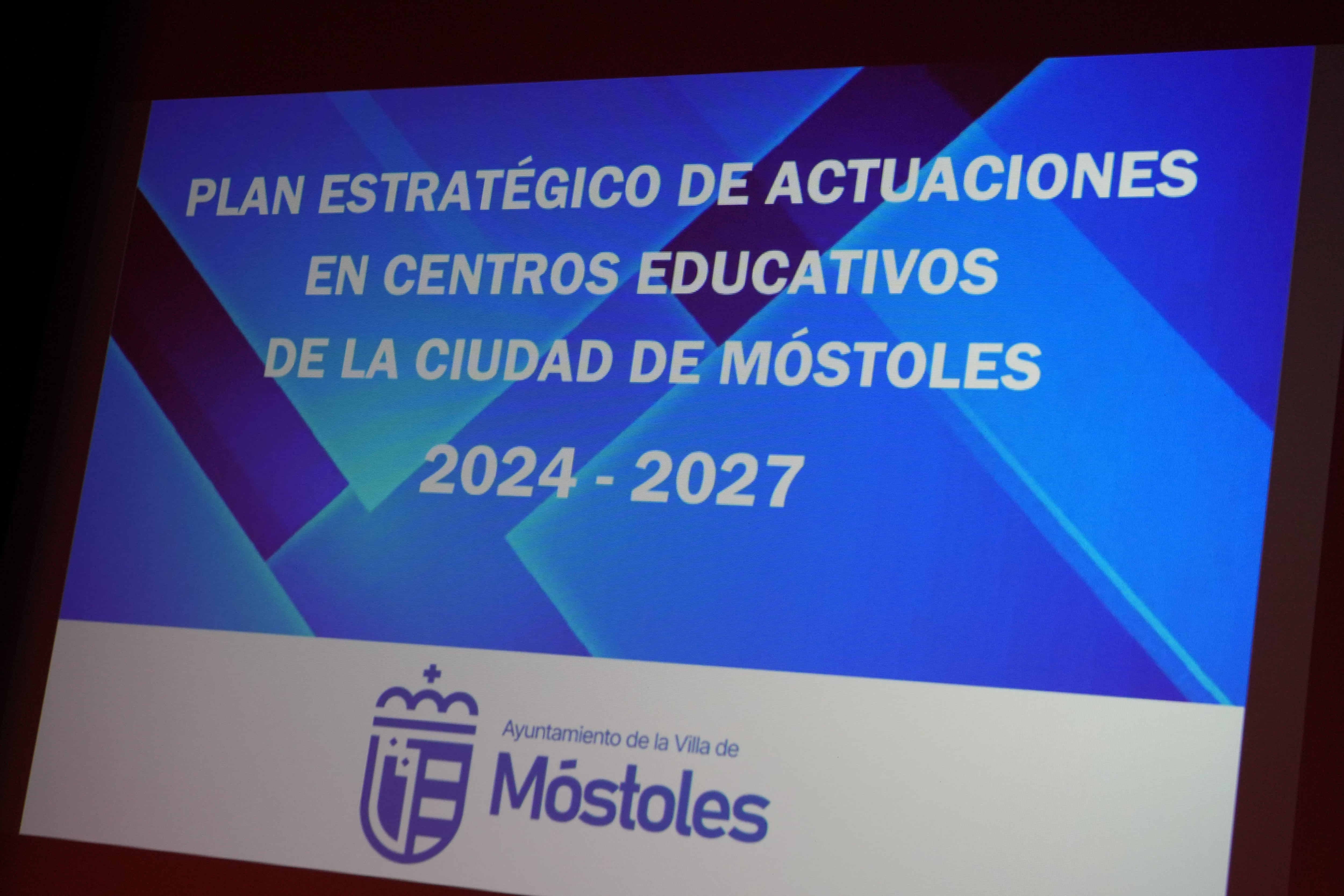 Presentación del plan estratégico de actuaciones en centros educativos de Móstoles