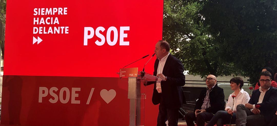 Emilio Sáez, en la presentación de su candidatura