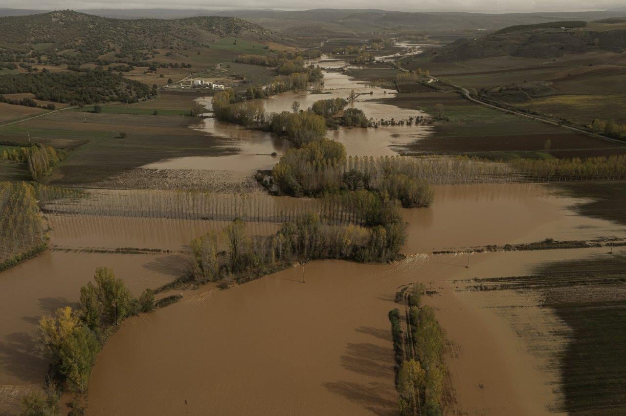 Vega inundada en Ventosa (Guadalajara)