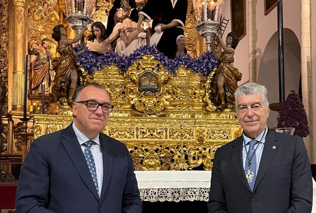 Arturo Bernal y Joaquín Casati en la Hermandad de Santa Marta