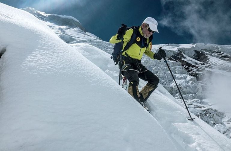 Carlos Soria en su última expedición al Dhaulagiri