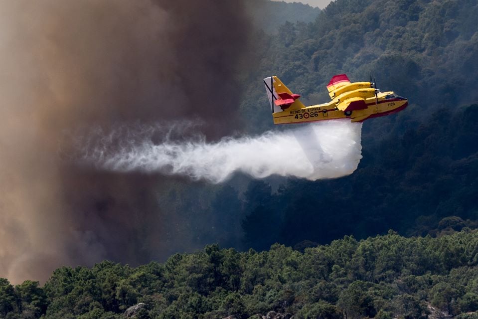 Hidroavión actuando/Foto archivo Ejército del Aire