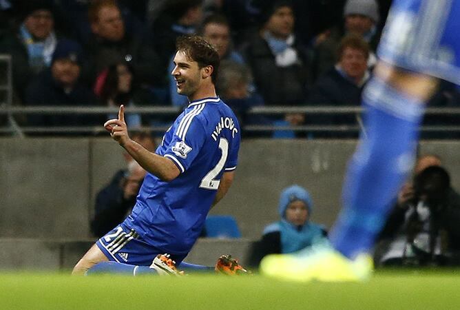 El serbio ha sido el autor del tanto que ha dado la victoria a los de Mourinho en el partido ante el City.