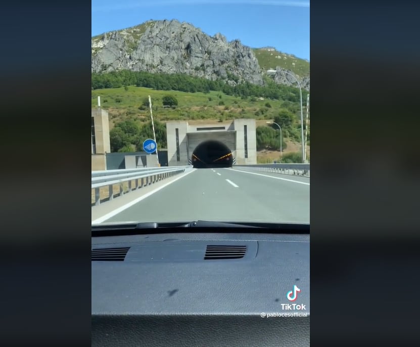 El túnel del Negrón, entre León y Asturias.