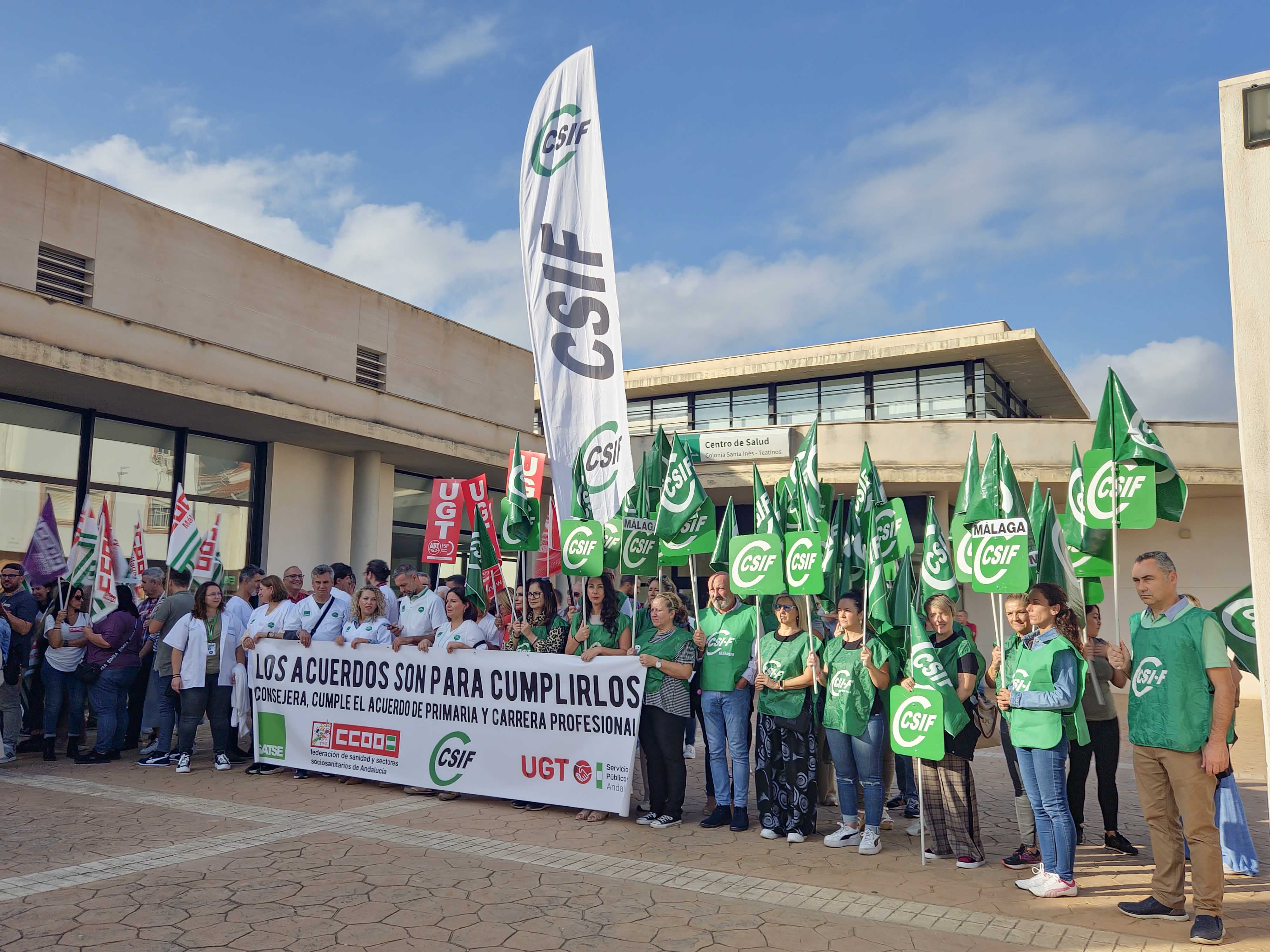 Momento de la protesta