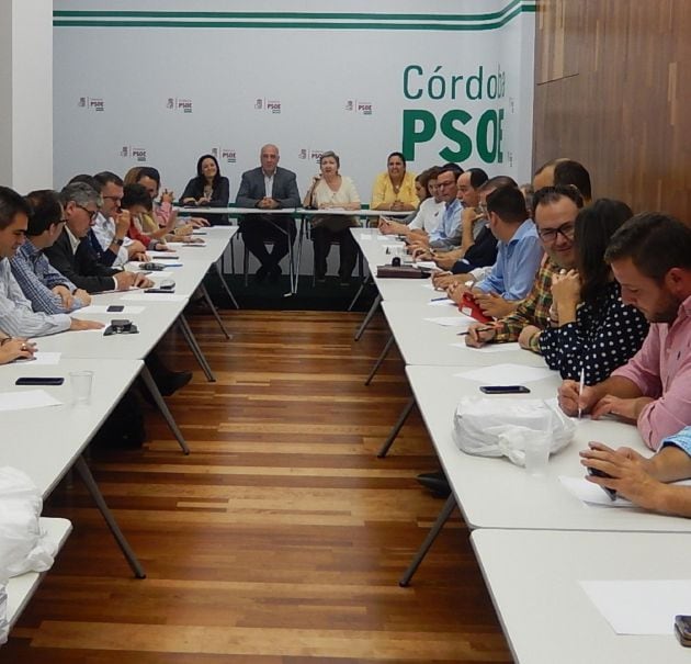 Ejecutiva provincial del Psoe de Córdoba reunida hoy