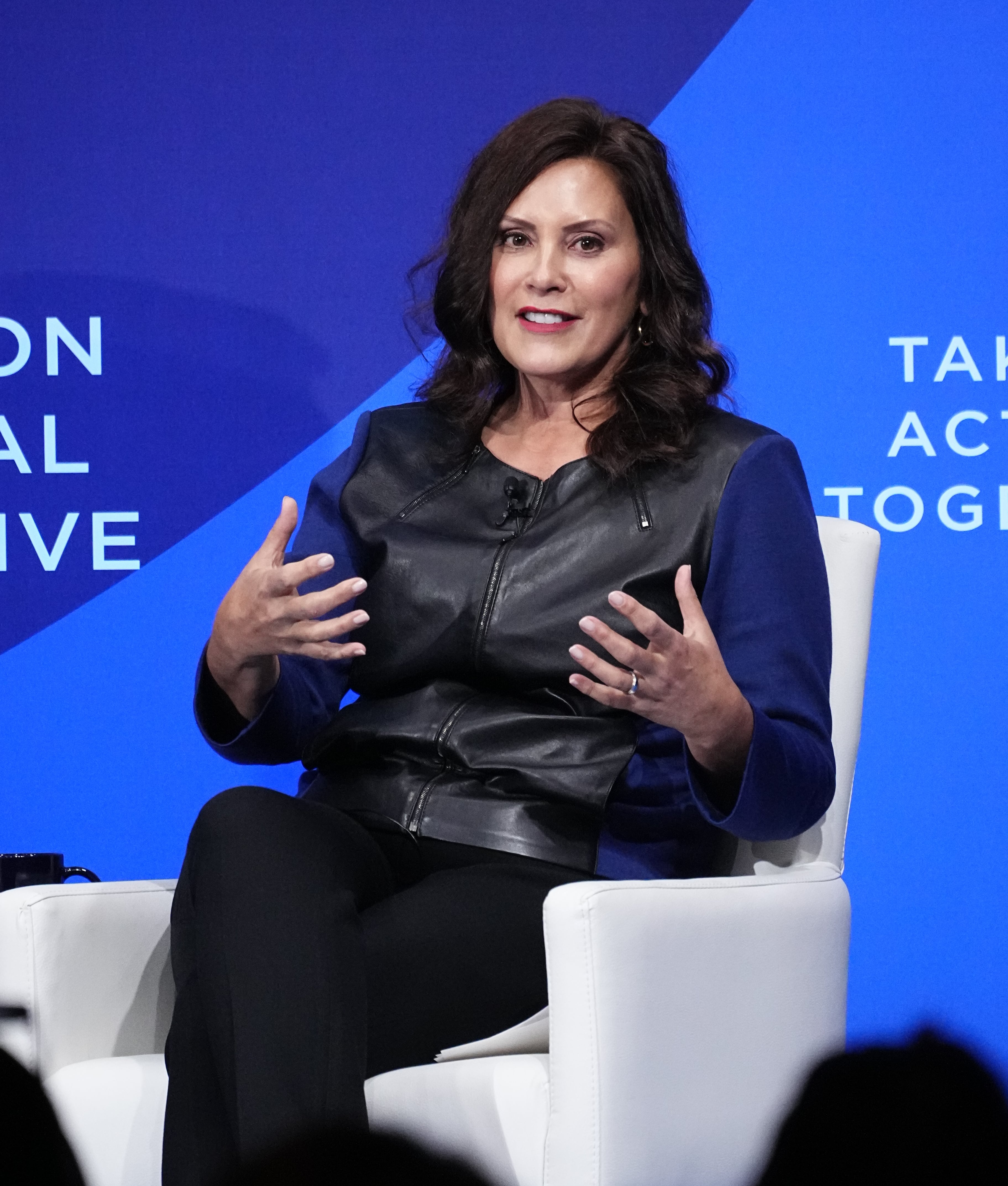 La gobernadora de Michigan, Gretchen Whitmer, es una de las posibles candidatas a sustituir a Biden.