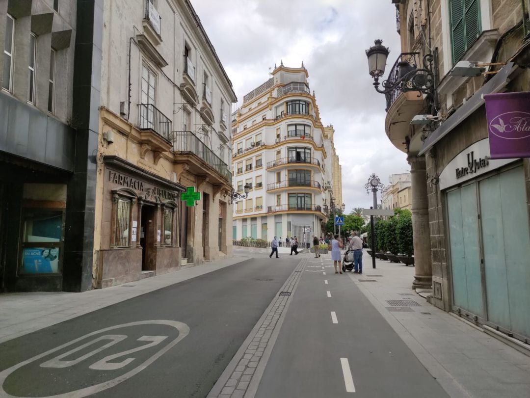 Una de las calles de las que se retiró el adoquín 