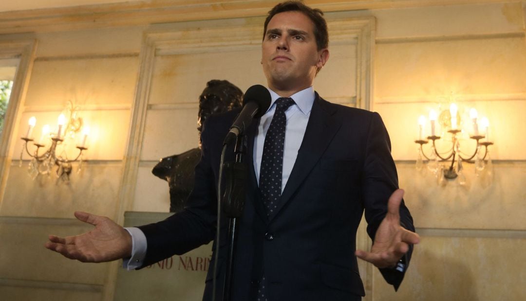 Albert Rivera en una imagen tomada en Bogotá hace unos días