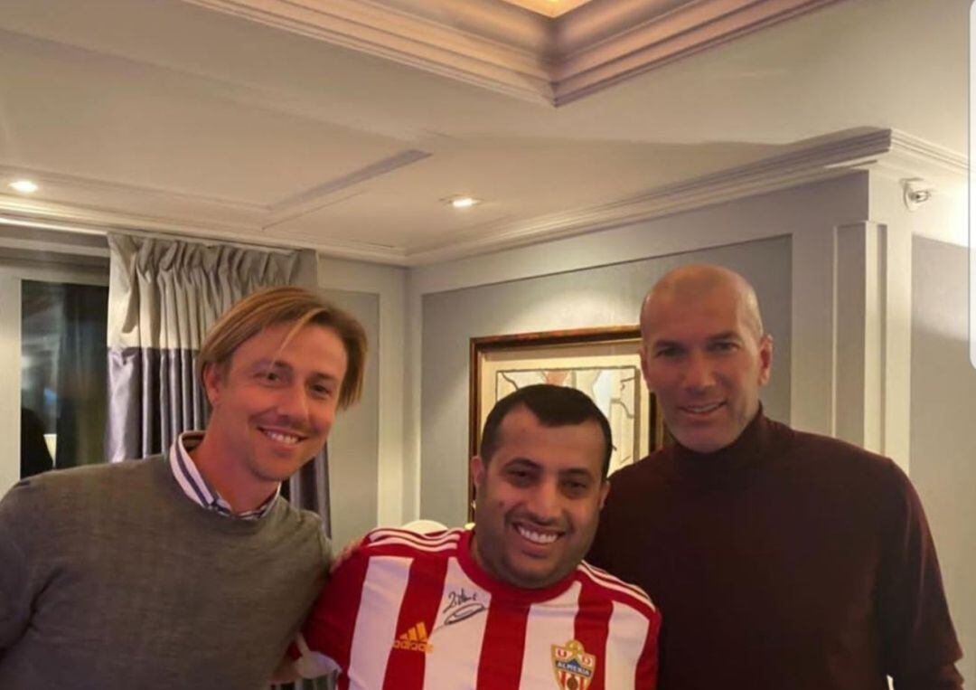 Guti con Turki Al-Sheikh y Zidane.