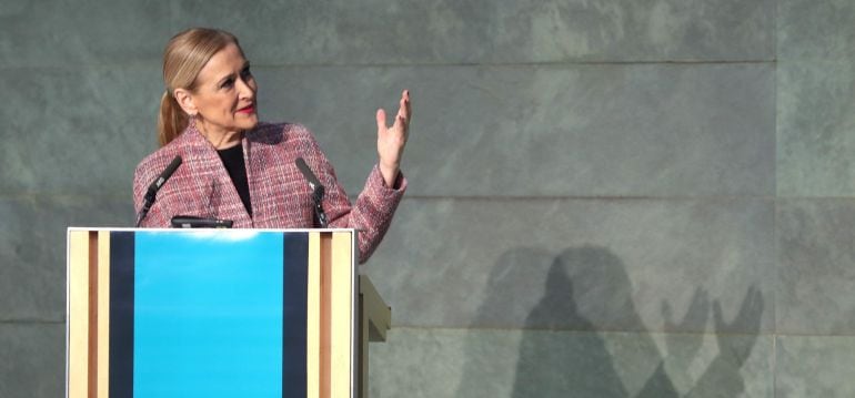 La presidenta de la Comunidad de Madrid, Cristina Cifuentes, pronuncia el discurso &quot;Gestión de la divesidad: un reto para las empresas&quot;, con el que ha inaugurado hoy el Forbes Summit Diversity 2018