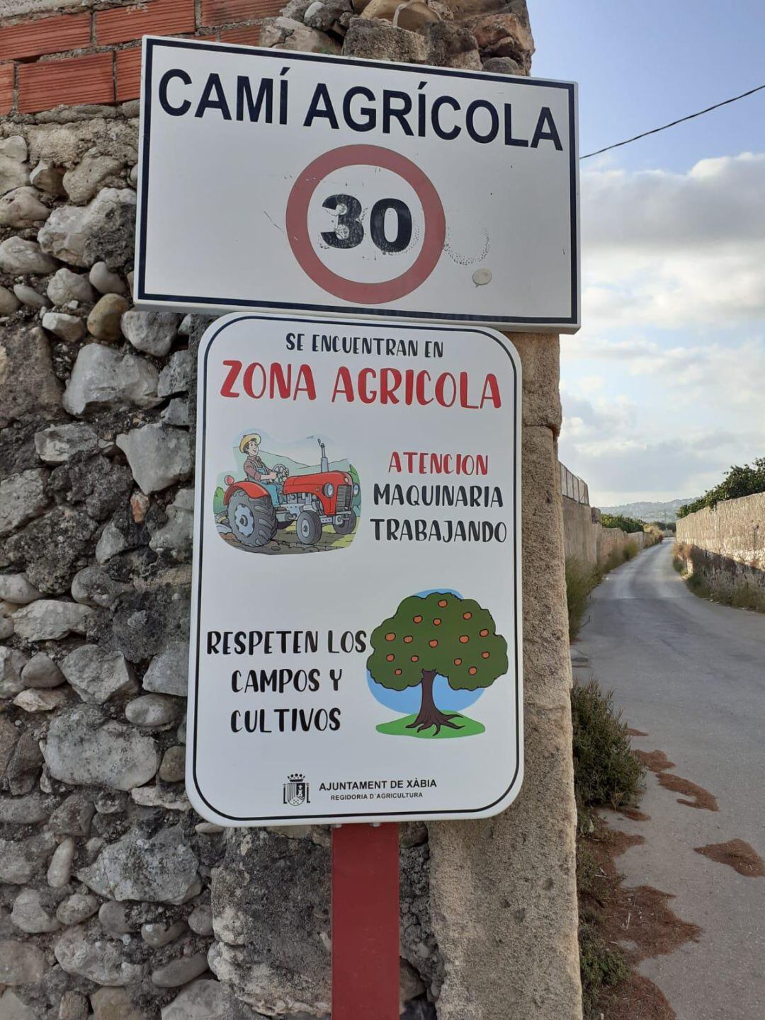 Señalizaciones que se están colocando.