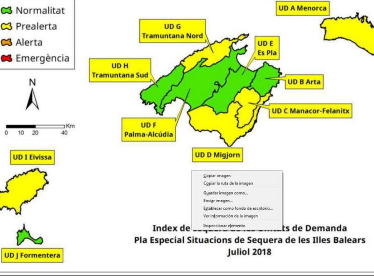 Las reservas hídricas de Ibiza, por debajo del 50%