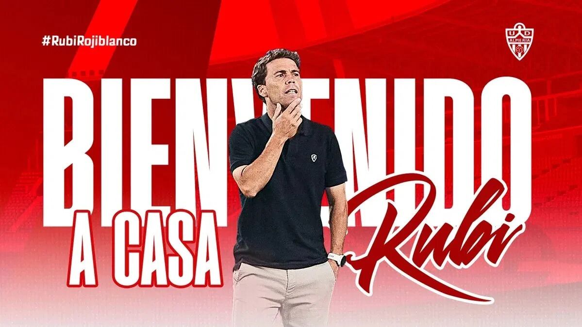 Rubi cuando firmó por el Almería pidió una plantilla corta.