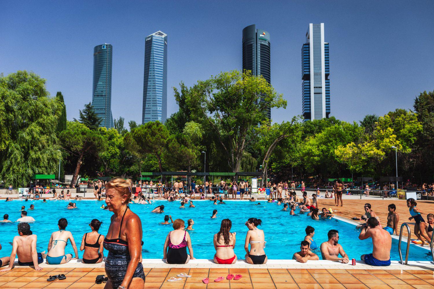 Piscina municipal en Madrid